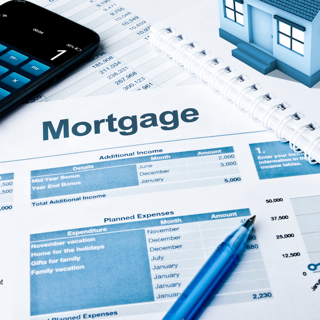 Mortgage documents and financial details for renewal planning